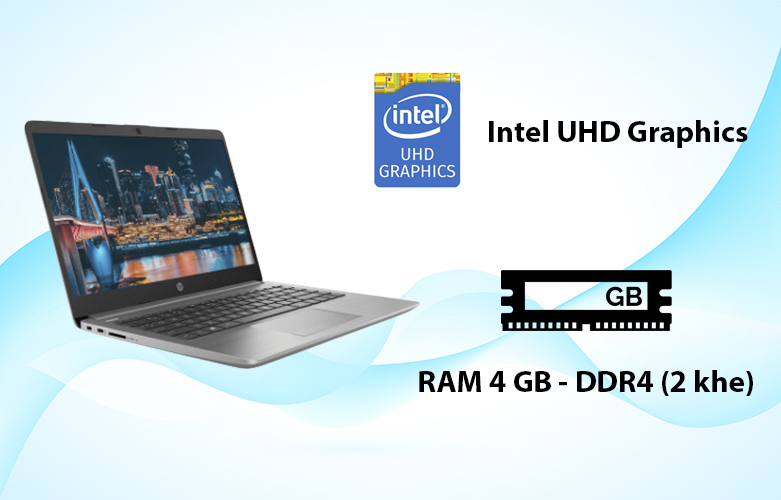 Laptop HP 240 G8-342G5PA (i3-1005G1) (Bạc) | Sở hữu chip hiện đại
