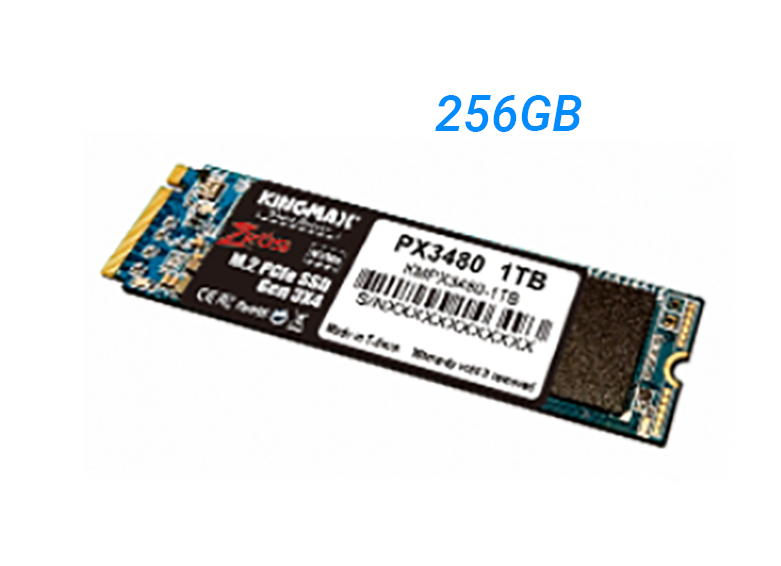 ổ cứng SSD Kingmax M.2 2280 PCIe 256GB PX3480 (Zeus- Gen3x4) | Dung lượng 256GB