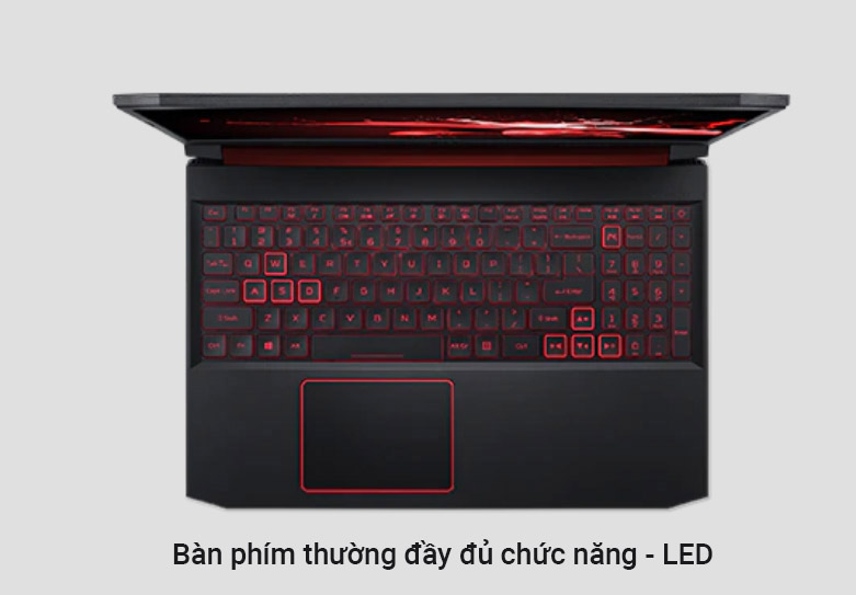 Laptop Acer Nitro 5 AN515-45-R0B6 (NH.QBCSV.001) (Đen) | Bàn phím đầy đủ chức năng 