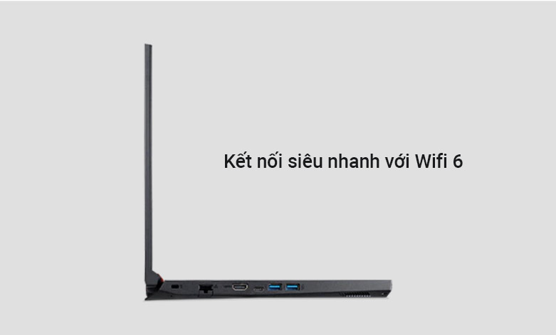 Laptop Acer Nitro 5 AN515-45-R0B6 (NH.QBCSV.001) (Đen) | Kết nối nhanh chonhs