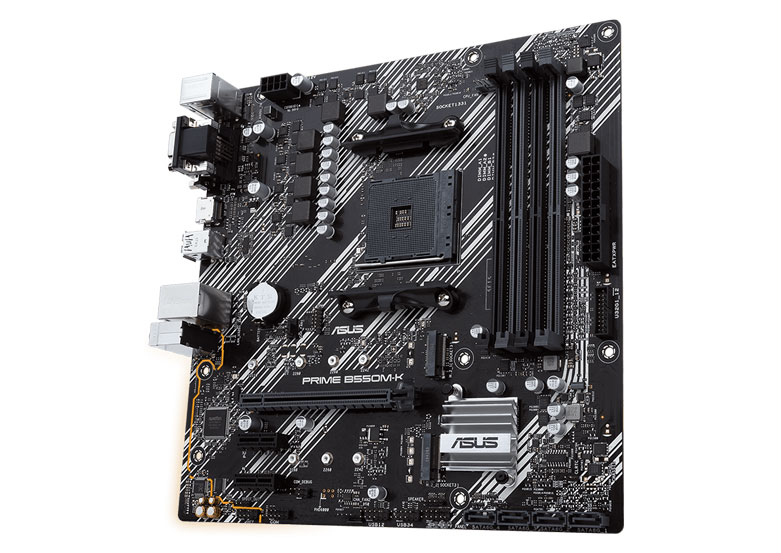 Mainboard ASUS PRIME B550M-K (90MB14V0-M0UAY0) | Cổng kết nối đa dạng