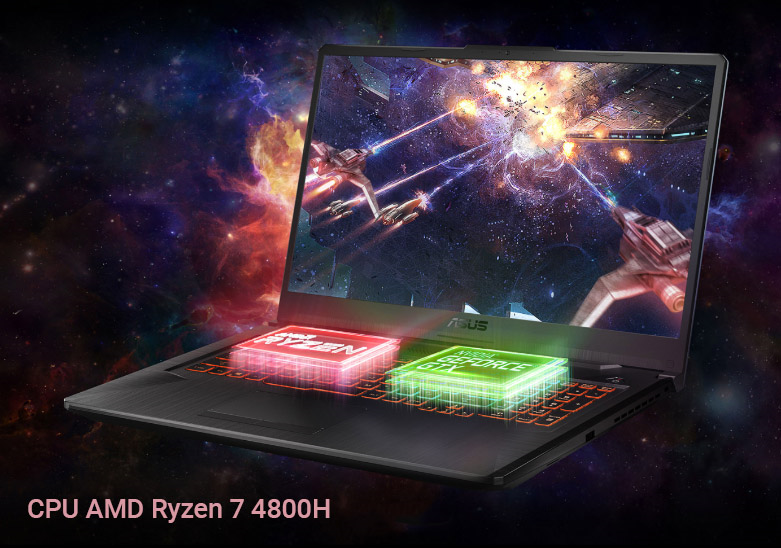 laptop Asus TUF Gaming FA706II-H7286T | Hiệu năng mạnh mẽ