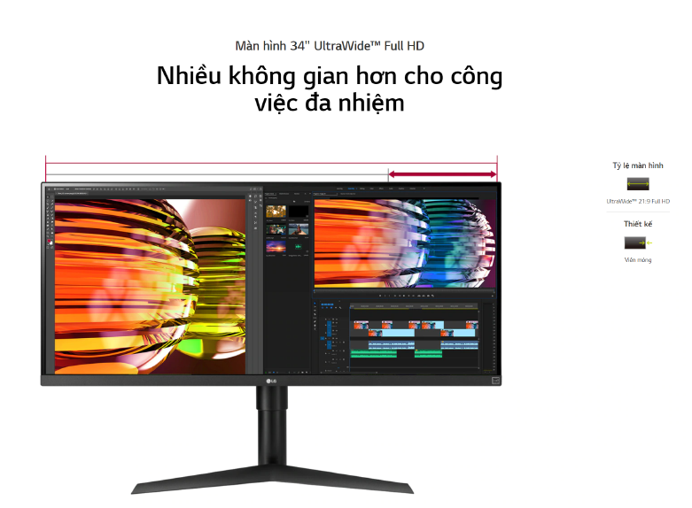 Màn hình LCD LG 34'' 34WP65G | Màn hình 34 inch 