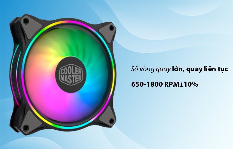 Quạt case Cooler Master Masterfan MF120 HALO DOU LOOPS | Số vòng quay lớn