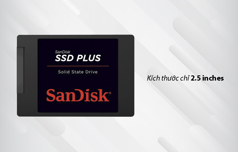 Ổ cứng gắn trong/ SSD SanDisk PLUS-1TB (SDSSDA-1T00-G26) | Kích thước chỉ 2.5 inch