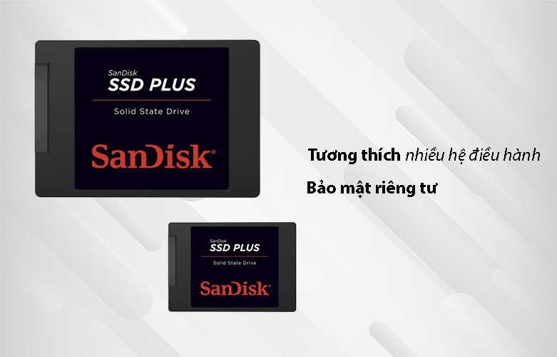 Ổ cứng gắn trong/ SSD SanDisk PLUS-1TB (SDSSDA-1T00-G26) | Tương thích nhiều hệ điều hành