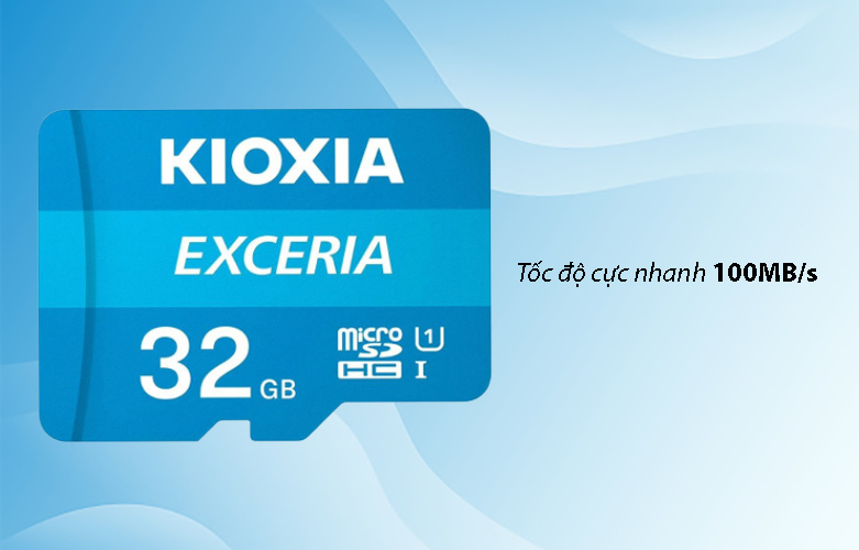 Thẻ nhớ microSD Kioxia 32GB Exceria C10 U1 LMEX1L032GG4 | Tốc độ cực nhanh 100MB/s