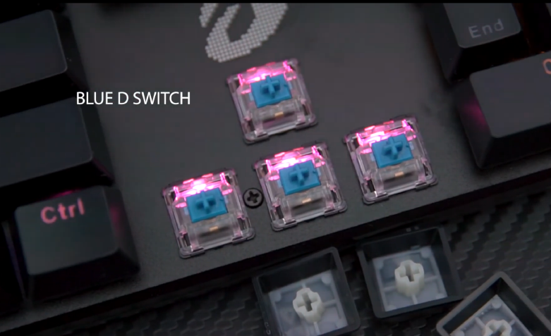 Bàn phím Dareu EK810 Multi-Led Blue D Switch (Đen) | Switch D độc quyền