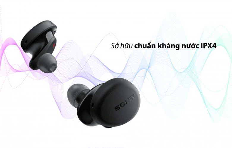 Tai nghe Bluetooth Sony WF-XB700/BZ (Đen) | Chuẩn kháng nước IPX4