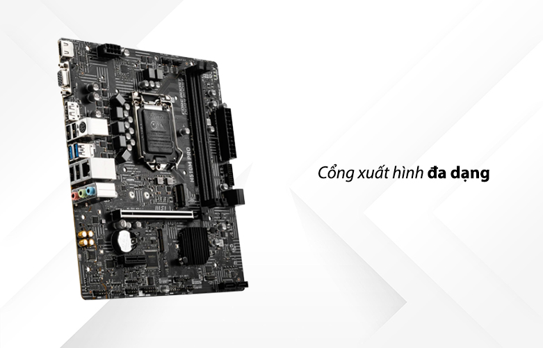 Mainboard MSI H510M PRO | Cổng xuất trình đa dạng 