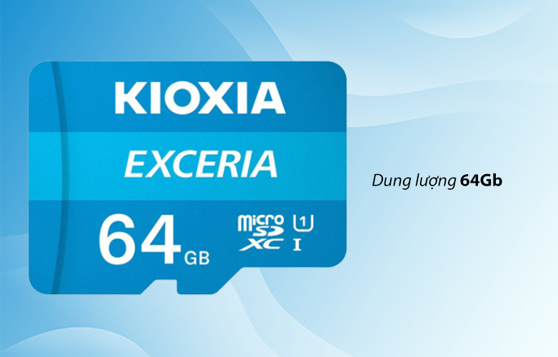 Thẻ nhớ microSD Kioxia 64GB Exceria C10 U1 LMEX1L064GG4 | Dung lượng 64GB