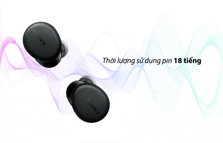 Tai nghe Bluetooth Sony WF-XB700/BZ (Đen) | Thời lượng pin 18 tiếng 