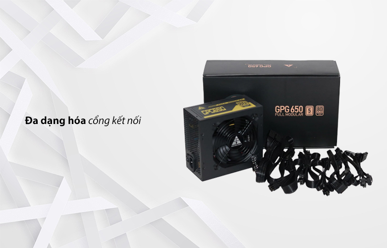PSU Golden Field 80 Plus Gold GPG650| Đa dáng hóa cổng kết nối
