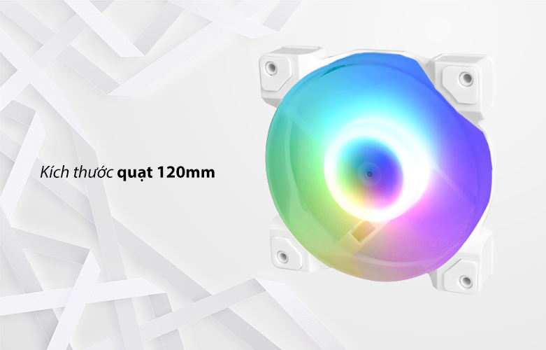 Quạt case ID-COOLING DF-12025-ARGB TRIO Snow (3 Fan) | Kích thước quạt 120mm