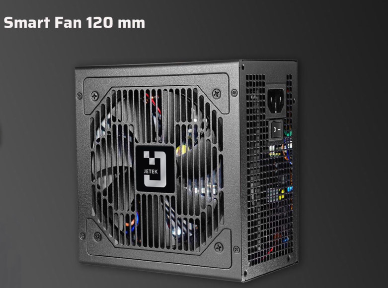 Nguồn máy tính Jetek SWAT650 - 650W - 2 Dây CPU - 80plus Bronze | Smart Fan 120mm