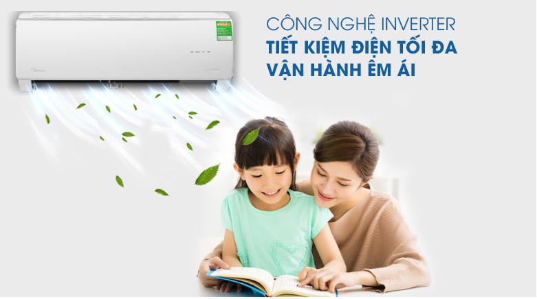 Máy lạnh Midea Inverter 1.0 HP MSAFC-10CRDN8 |  Công nghệ tiết kiệm điện