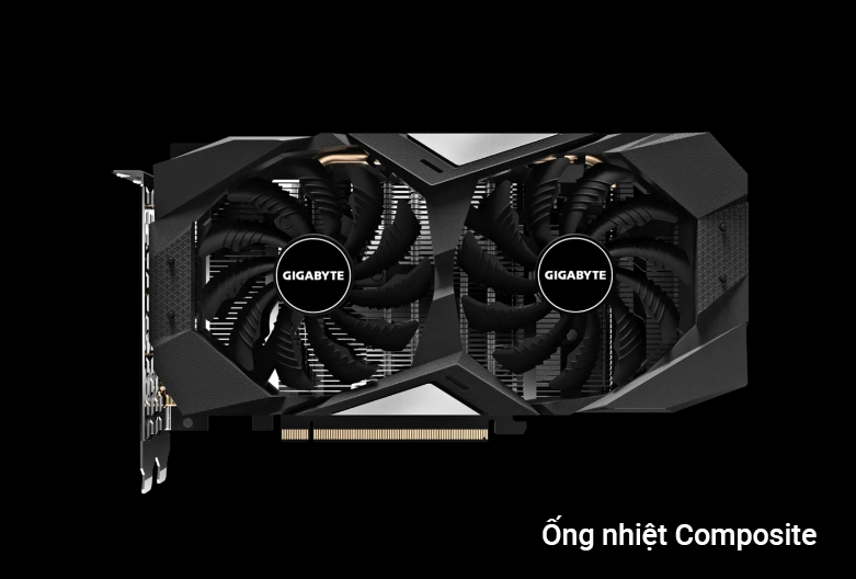 VGA Gigabyte GeForce RTX 2060 D6 6G (GV-N2060D6-6GD) | Ống dẫn nhiệt hiệu quả