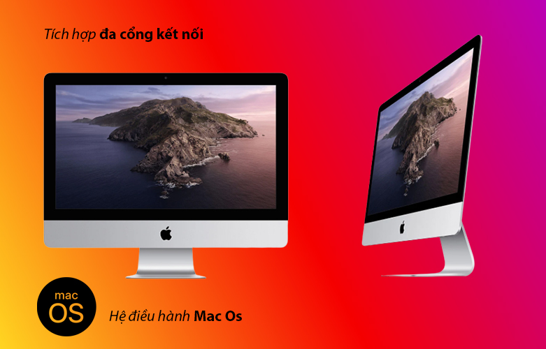 PC iMac (2020) (Core i3-GEN8/8GB/SSD256GB/21.5"/4K/Radeon Pro 555X_2GB) (MHK23SA/A) (Bạc) | Cổng kết nối hiện đại