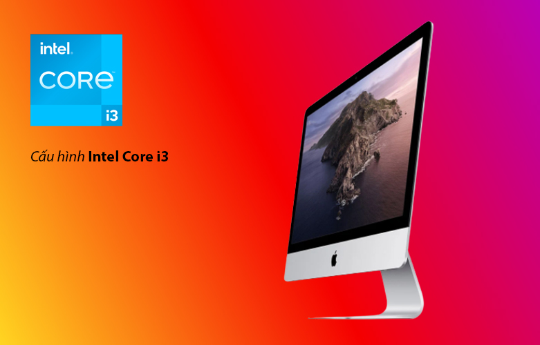 PC iMac (2020) (Core i3-GEN8/8GB/SSD256GB/21.5"/4K/Radeon Pro 555X_2GB) (MHK23SA/A) (Bạc) | Bộ vi xử lý mạnh mẽ