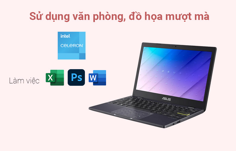 Laptop Asus Vivobook E210MA-GJ083T (Celeron N4020) (Xanh) | Hiệu năng xử lý tối ưu