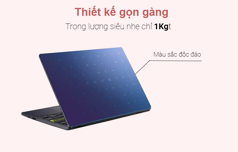 Laptop Asus Vivobook E210MA-GJ083T (Celeron N4020) (Xanh) | Thiết kế mỏng nhẹ hiện đại