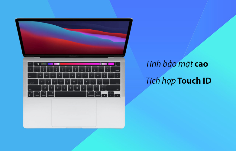 Laptop MacBook Pro 2020 13.3" MYDC2SA/A (M1/8GB/SSD512GB) (Bạc) | Khả năng bảo mật cao cấp