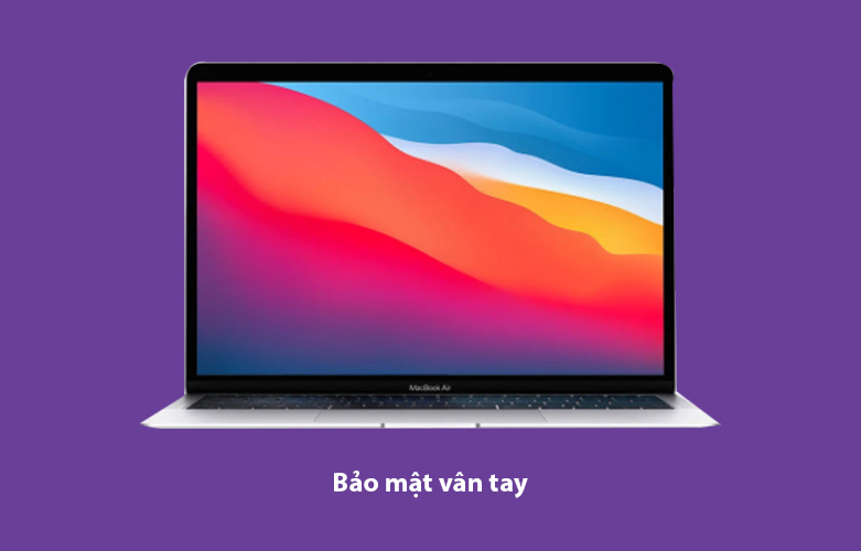 Laptop MacBook Air 2020 13.3" MGNA3SA/A (M1/8GB/SSD512GB) (Bạc) | Khả năng bảo mật vân tay cao cấp