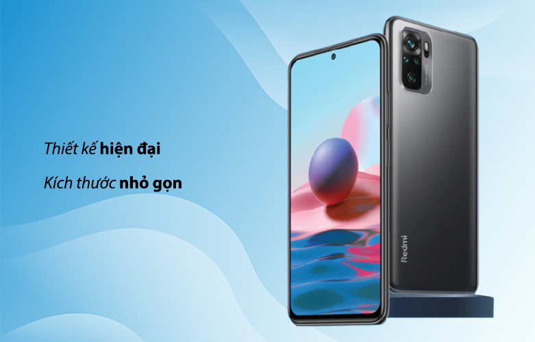 Điện thoại di động Xiaomi Redmi Note 10S (8GB/128G) (Xám)| Thiết kế hiện đại 