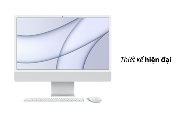 PC iMac (2021) (M1/8GB/SSD256GB/24"/4.5K/8C GPU)| Thiết kế hiện đại