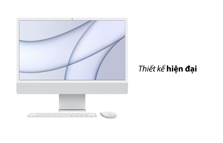 PC iMac (2021) (M1/8GB/SSD256GB/24"/4.5K/8C GPU)| Thiết kế hiện đại 