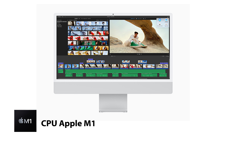 PC iMac (2021) (M1/8GB/SSD256GB/24"/4.5K/8C GPU)| Hiệu năng mạnh mẽ