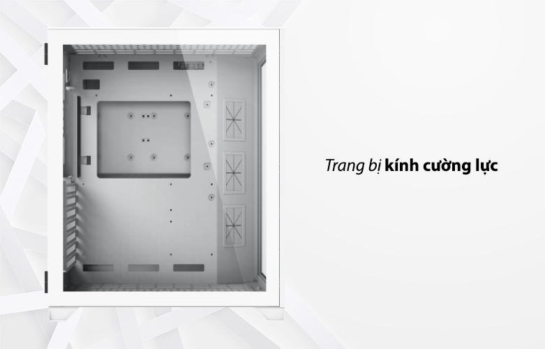 Thùng máy/ case Xigmatek AQUARIUS S ARTIC (No Fan) Trắng (EN46515) | Trang bị kính cường lực