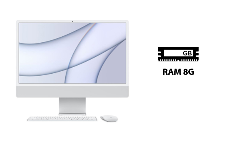 PC iMac (2021) (M1/8GB/SSD256GB/24"/4.5K/8C GPU)\ Ram 8GB