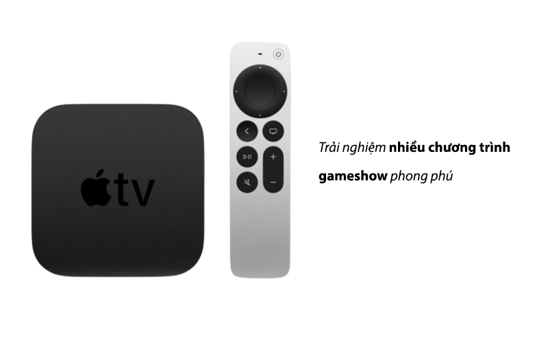 Apple TV 4K 64GB MXH02ZA/A | Trải nghiệm nhiều chương trình gameshow phong phú