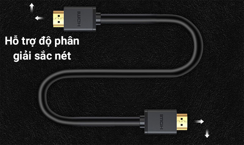 Cáp HDMI 1.4 1.5m Ugreen (60820) | Hỗ trợ độ phân giải sắc nét