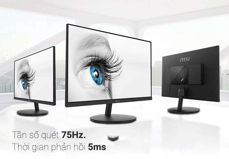  Màn hình LCD MSI 24" MP242 (1920 x 1080, IPS, 75hz, 8ms) | Tần số quét 75Hz