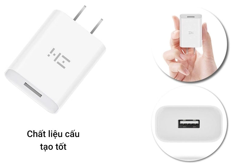 Sạc điện thoại Xiaomi ZMI 18W HA612 QC 3.0 | Chất liệu cấu tạo tôys