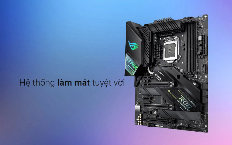 Bo mạch chính/ Mainboard Asus Rog Strix Z490-F Gaming | Hệ thống làm mát tuyệt vời