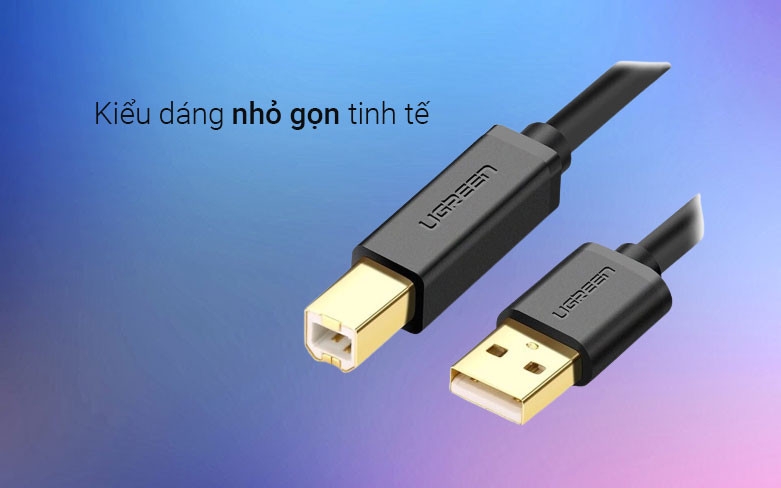 Cáp USB máy in Ugreen 20846 (1m) | Kiểu dáng nhỏ gọn tinh tế
