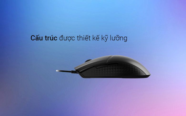 Chuột gaming không dây MSI Clutch GM41 Lightweight (Đen) | Cấu trúc được thiết kế kỹ lượng