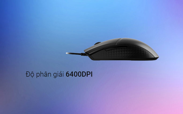 Chuột gaming không dây MSI Clutch GM41 Lightweight (Đen) | Độ phân giải 6400DPI
