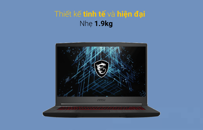 Laptop MSI GF63 Thin 11UD-473VN| Thiết kế tinh tế và hiện đại