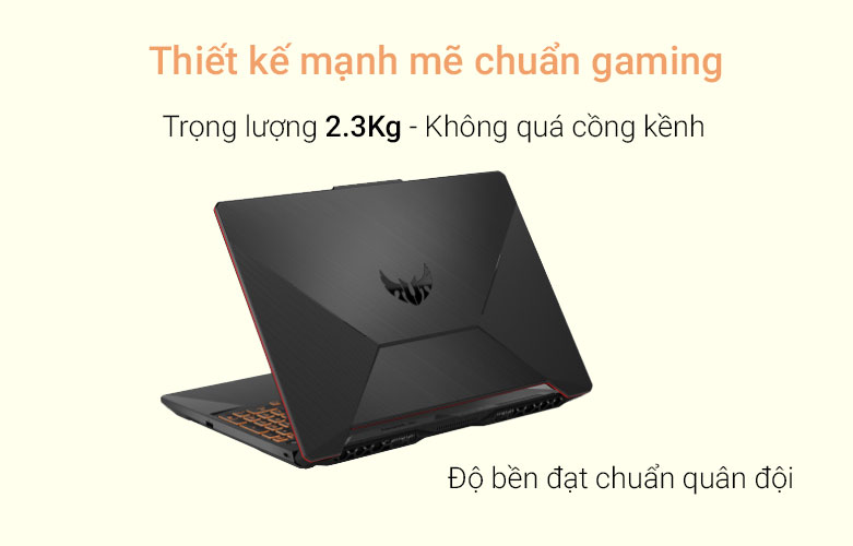 Laptop ASUS FX506LH-HN188W| Thiết kế mạnh mẽ 