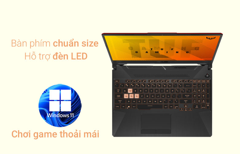 Laptop ASUS FX506LH-HN188W| Bàn phím chuẩn size