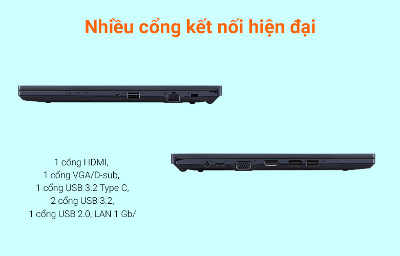 Laptop Asus B1400CEAE-EK4035T | Nhiều cổng kết nối hiện đại
