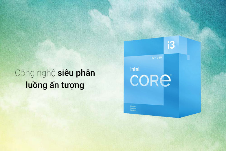 Bộ vi xử lý/ CPU Intel Core i3 12100F | Công nghệ siêu phân luồng ấn tượng