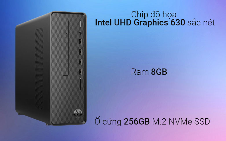 Máy tính để bàn/ PC HP S01-pF2020d | Chip đồ họa Intel UHD Graphics 630 sắc nét