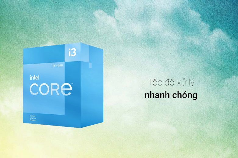 Bộ vi xử lý/ CPU Intel Core i3 12100F | Tốc độ xử lý nhanh chóng