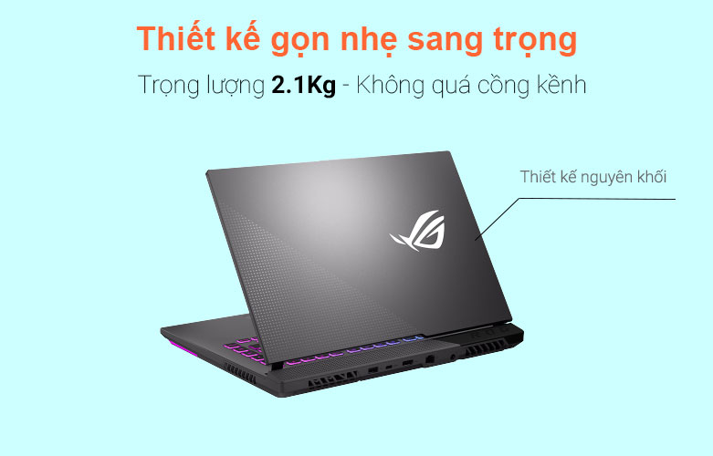 Laptop Asus Gaming ROG Strix G15 G513IH-HN015W| Thiết kế gọn nhẹ