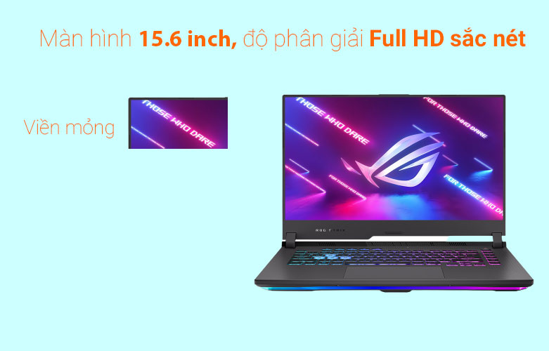 Laptop Asus Gaming ROG Strix G15 G513IH-HN015W| Độ phân giải Full HD sắc nét